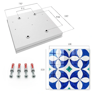 Nøgleskab Geometrisk motiv