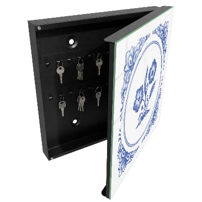 Nøgleskab til hjemmet Blå blomster