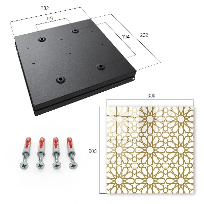 Nøgleskab Geometrisk mønster