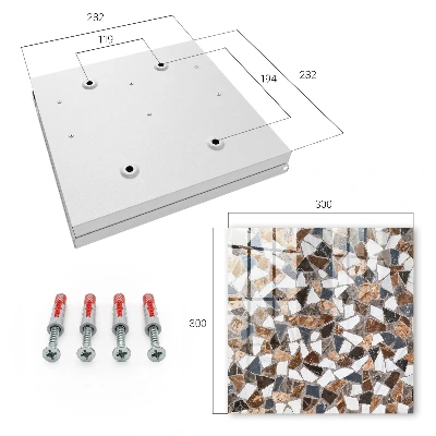 Nøgleskab Geometrisk mosaik