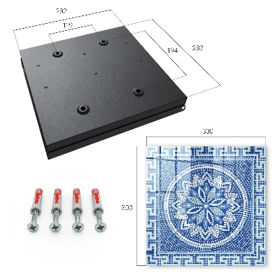 Nøgleskab Blå mosaik