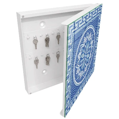Nøgleskab Blå mosaik