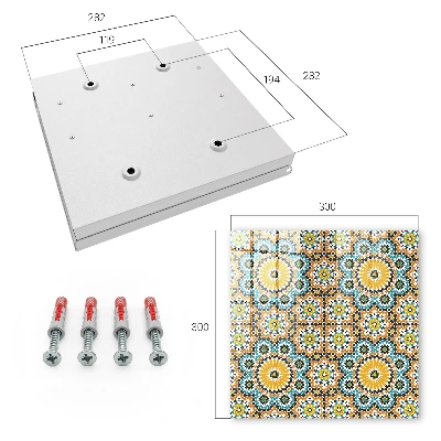 Nøgleskab til hjemmet Geometrisk mosaik
