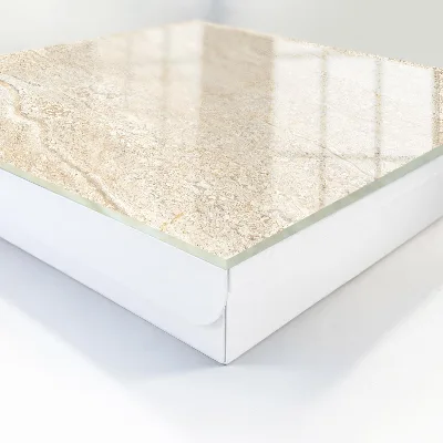 Nøgleskab i beige bølgedesign