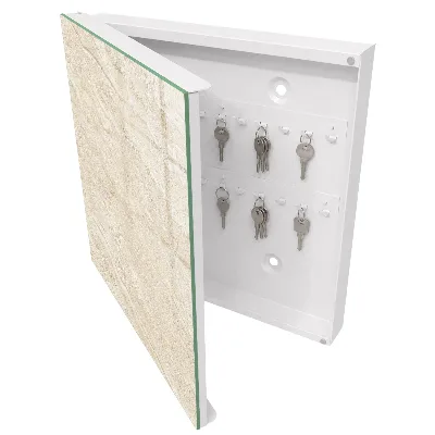 Nøgleskab Beige bølger