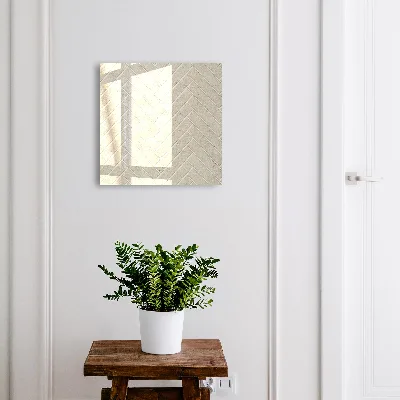 Nøgleskab til hjemmet Beige sildebensmønster