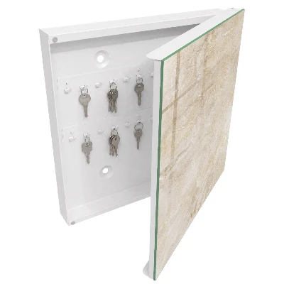 Nøgleskab til hjemmet Beige marmor