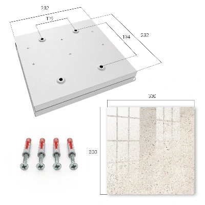 Nøgleskab i beige elegance