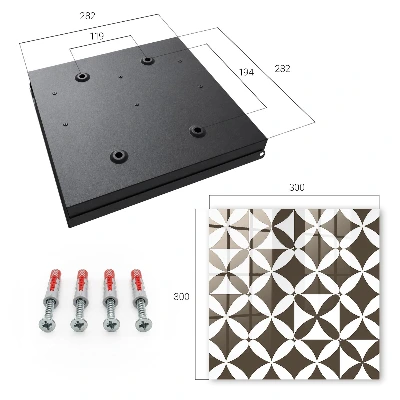 Nøgleskab til hjemmet Geometrisk komposition