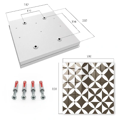 Nøgleskab til hjemmet Geometrisk komposition