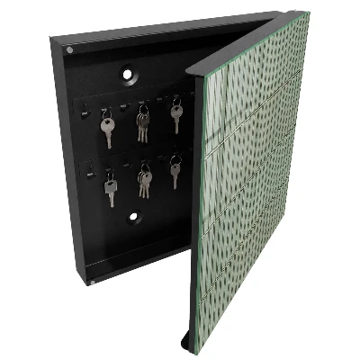 Nøgleskab til hjemmet med grønt mønster