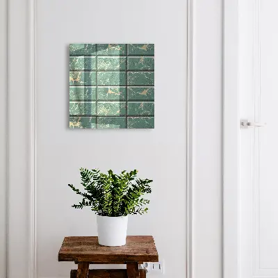 Nøgleskab Grøn marmor