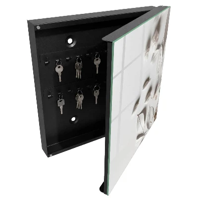 Nøgleskab Hvide blade