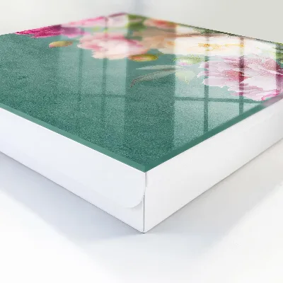 Nøgleskab med blomstermotiv