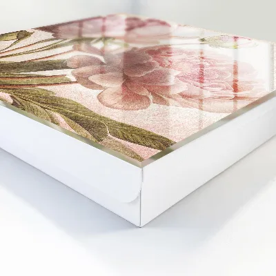 Nøgleboks med romantisk botanisk motiv