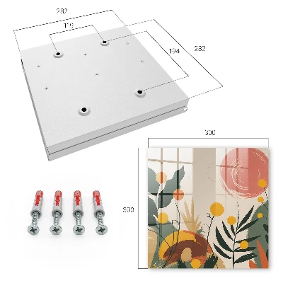 Nøgleskab i farverigt design