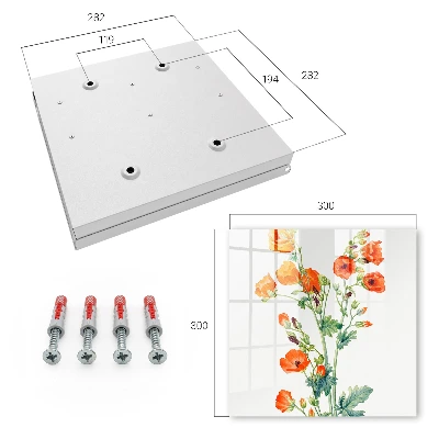Nøgleskab Orange valmuer