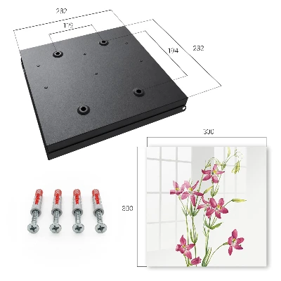Nøgleskab til hjemmet Lyserøde blomster