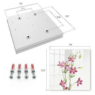 Nøgleskab til hjemmet Lyserøde blomster