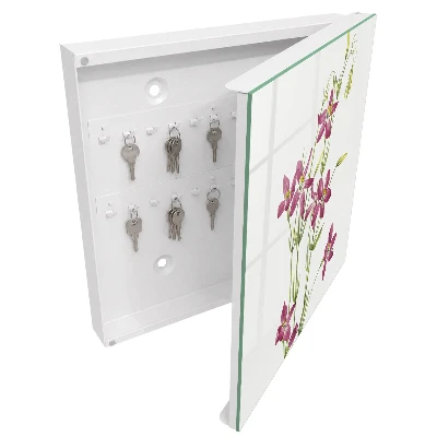 Nøgleskab til hjemmet Lyserøde blomster