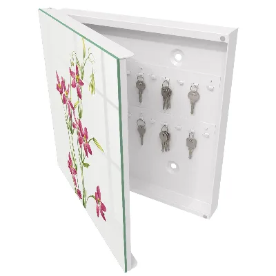 Nøgleskab til hjemmet Lyserøde blomster
