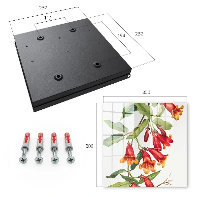 Nøgleboks Røde blomster