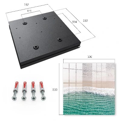 Nøgleskab sommerstrand-design
