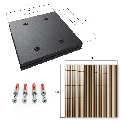 Nøgleboks med minimalistiske striber