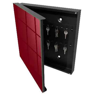 Nøgleskab til hjemmet Livlig bordeaux