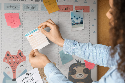 Kork opslagstavle Planner til børn