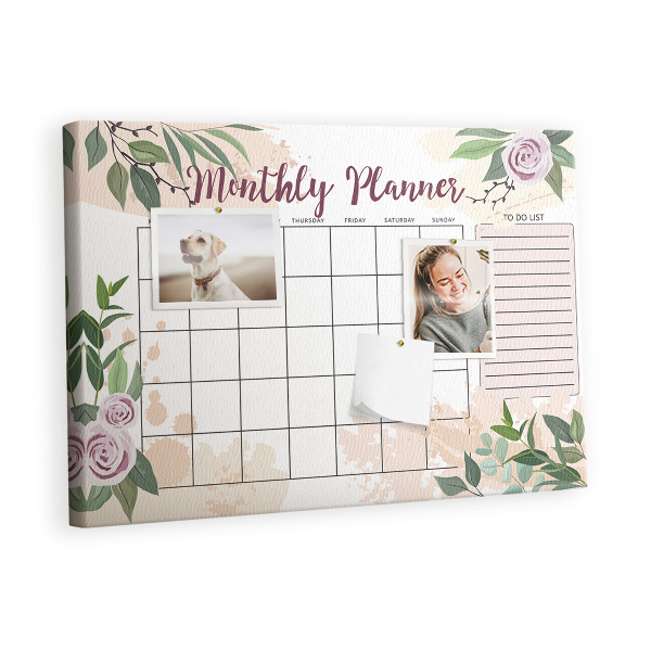 Opslagstavle kork Rose planner