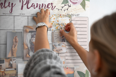 Opslagstavle kork Rose planner