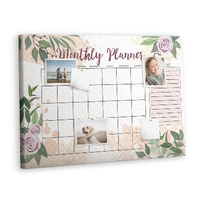 Opslagstavle kork Rose planner