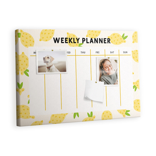 Opslagstavle kork Citron-planner