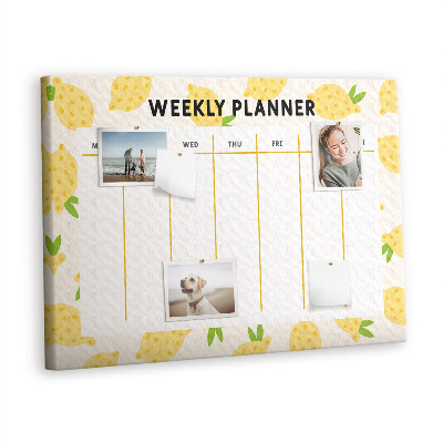 Opslagstavle kork Citron-planner