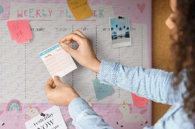 Opslagstavle kork Planner til børn