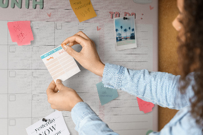 Opslagstavle kork Børnenes planner