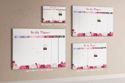 Kork opslagstavle Blomsterplanner