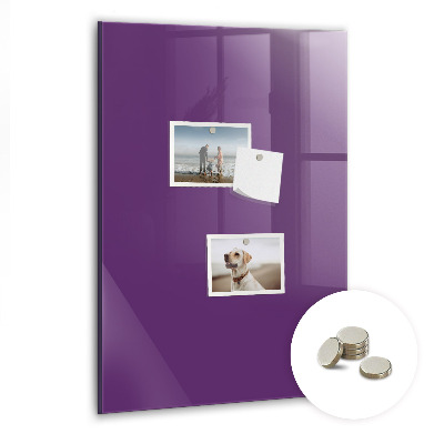 Magnet opslagstavle glas Violet farve