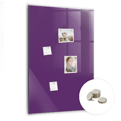 Magnet opslagstavle glas Violet farve