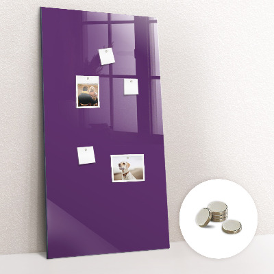 Magnet opslagstavle glas Violet farve