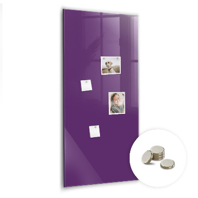 Magnet opslagstavle glas Violet farve