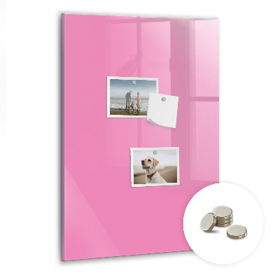 Glas magnet tavle Pink farve