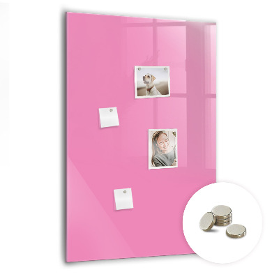 Glas magnet tavle Pink farve