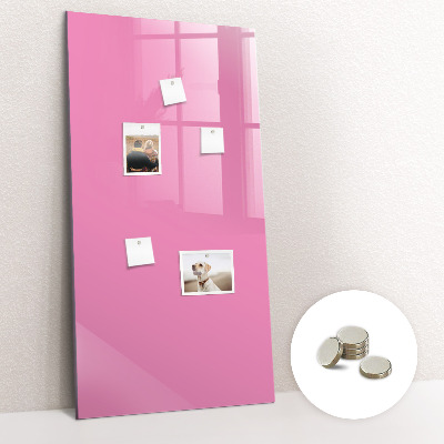 Glas magnet tavle Pink farve