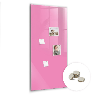 Glas magnet tavle Pink farve