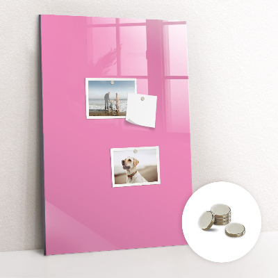 Glas magnet tavle Pink farve