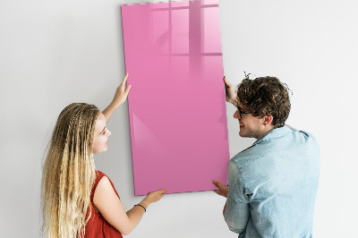 Glas magnet tavle Pink farve