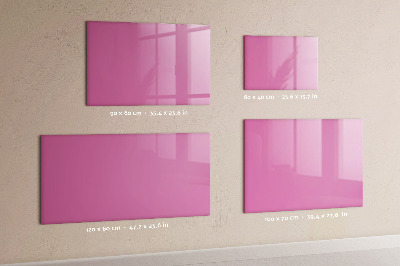 Glas magnet tavle Pink farve