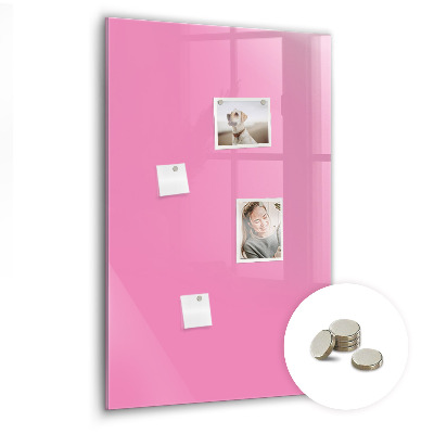 Glas magnet tavle Pink farve